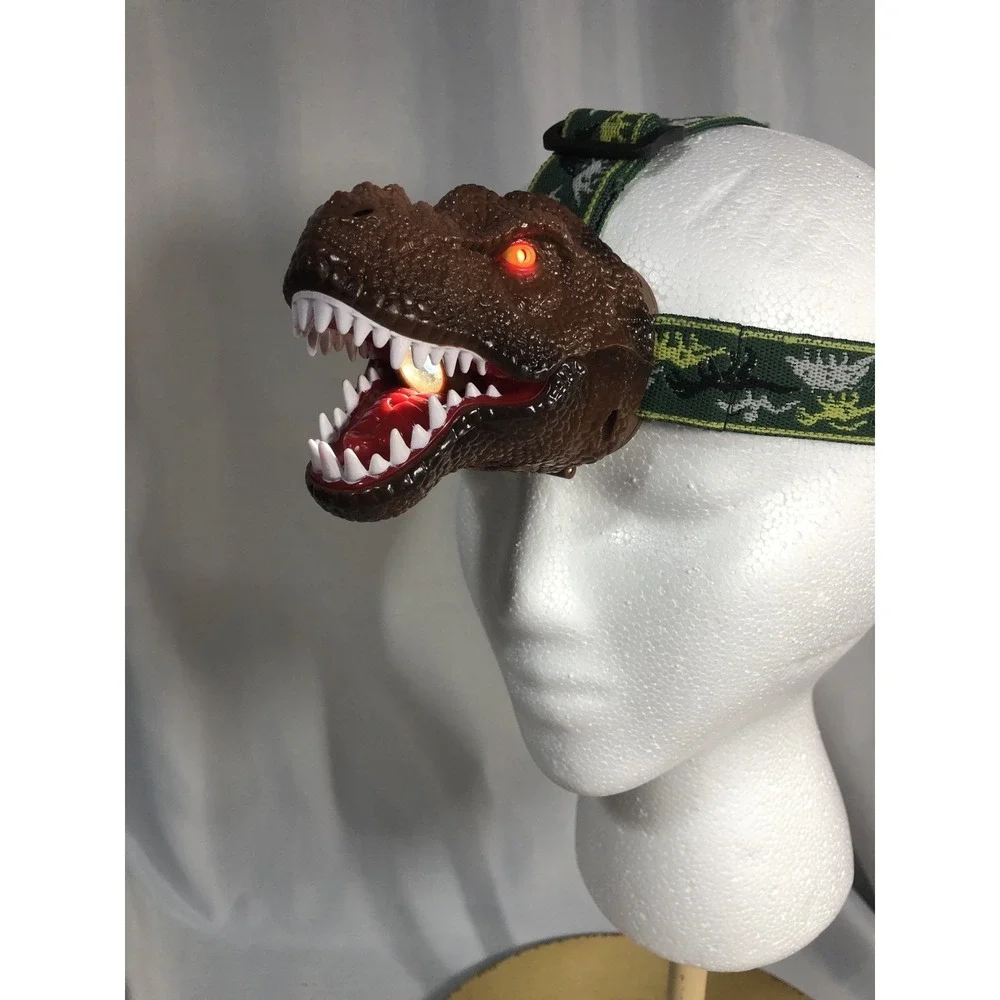 The Original SUN DinoBryte LED Headlamp LIGHT T-Rex Dinosaur for Kids ROARS LOUD